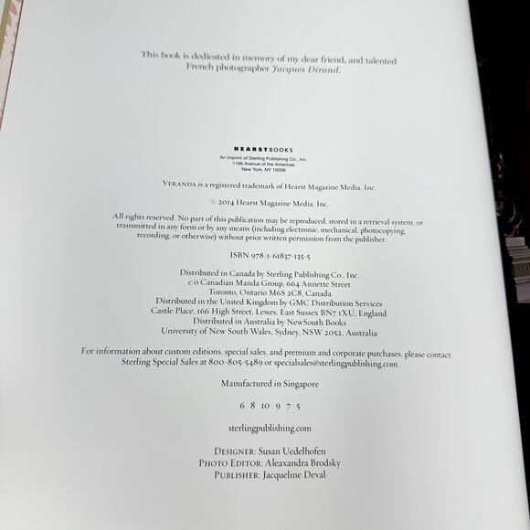 Veranda A Passion for Living Hardcover Coffee Table Book Architecture Lifestyle - Picture 2 of 11